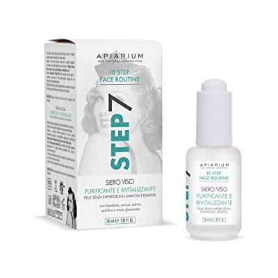 BIO + APIARIUM Siero Viso Purificante e Rivitalizzante 30 ml – Siero Niacinamide e Zinco per Pelle Mista Grassa e Impura – Azione Sebo-Regolatrice, Opacizzante e Anti-Rossore – Step 7 Skincare Routine BIO + APIARIUM Siero Viso Purificante e Rivitalizzante 30 ml – Siero Niacinamide e Zinco per Pelle Mista Grassa e Impura – Azione Sebo-Regolatrice, Opacizzante e Anti-Rossore – Step 7 Skincare Routine