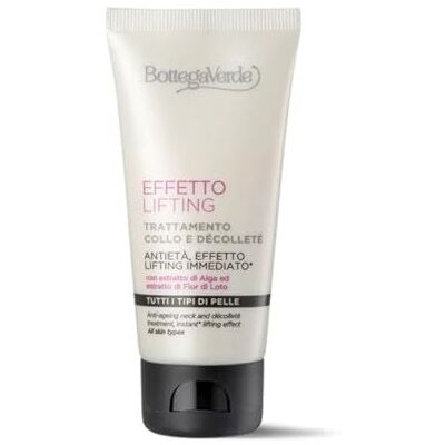 Bottega Verde Trattamento Collo e Décolleté, Effetto Lifting, in Crema, 50 ml, Azione Antietà, Effetto Elasticizzante, per Tutti i Tipi di Pelle Bottega Verde Trattamento Collo e Décolleté, Effetto Lifting, in Crema, 50 ml, Azione Antietà, Effetto Elasticizzante, per Tutti i Tipi di Pelle