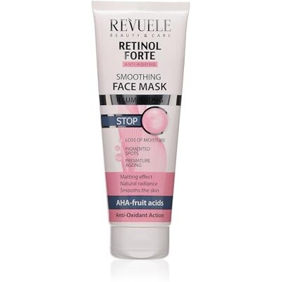 Revuele Retinol Forte Maschera viso levigante illuminante effetto opaco, 80 ml Revuele Retinol Forte Maschera viso levigante illuminante effetto opaco, 80 ml