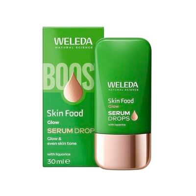 Weleda Bio Skin Food Glow Serum Drops – Cosmetici naturali Booster Drops per carnagione brillante e contro macchie di pigmento (vegano, 30 ml) Weleda Bio Skin Food Glow Serum Drops – Cosmetici naturali Booster Drops per carnagione brillante e contro macchie di pigmento (vegano, 30 ml)