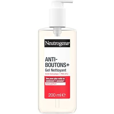 Neutrogena – Gel detergente anti-brufoli + acido salicilico + 2% PHA (200 ml) – Trattamento viso anti-brufoli non comedogenici e non grassi – Detergente viso per pelli con tendenza acneica Neutrogena – Gel detergente anti-brufoli + acido salicilico + 2% PHA (200 ml) – Trattamento viso anti-brufoli non comedogenici e non grassi – Detergente viso per pelli con tendenza acneica