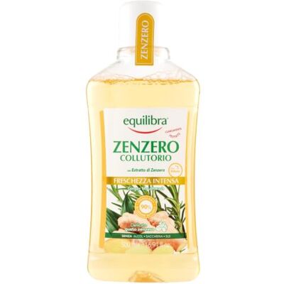 Equilibra Igiene Dentale, Zenzero Collutorio Freschezza Intensa, Collutorio a Base di Estratto di Zenzero, Protegge Da Carie e Tartaro, Assicura un Alito Fresco, Protegge dai Batteri, 500 ml Equilibra Igiene Dentale, Zenzero Collutorio Freschezza Intensa, Collutorio a Base di Estratto di Zenzero, Protegge Da Carie e Tartaro, Assicura un Alito Fresco, Protegge dai Batteri, 500 ml