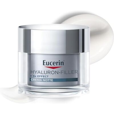 Eucerin Hyaluron-Filler Crema Notte 50 ml, Crema viso antirughe e antiossidante, Skincare con Acido Ialuronico, Rigenera e protegge la pelle, Per tutti i tipi di pelle, anche sensibile Eucerin Hyaluron-Filler Crema Notte 50 ml, Crema viso antirughe e antiossidante, Skincare con Acido Ialuronico, Rigenera e protegge la pelle, Per tutti i tipi di pelle, anche sensibile