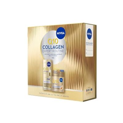 NIVEA Q10 Collagen Expert Kit Cofanetto Regalo Donna, Set Regalo Donna con Siero Q10 Antirughe Collagen Expert 3in1 30 ml e Crema Giorno & Notte Q10 Antirughe Collagen Expert 50 ml NIVEA Q10 Collagen Expert Kit Cofanetto Regalo Donna, Set Regalo Donna con Siero Q10 Antirughe Collagen Expert 3in1 30 ml e Crema Giorno & Notte Q10 Antirughe Collagen Expert 50 ml
