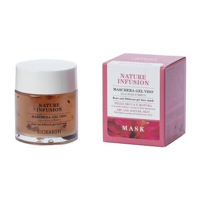 Bioearth Nature Infusion Maschera Gel Viso Alla Rosa E Ibisco 100 ml Bioearth Nature Infusion Maschera Gel Viso Alla Rosa E Ibisco 100 ml