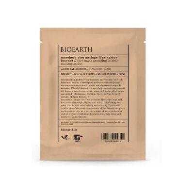 Bioearth Maschera Viso Antiage Idratazione Intensa Con Acido Jaluronico Monouso 15 ml Bioearth Maschera Viso Antiage Idratazione Intensa Con Acido Jaluronico Monouso 15 ml