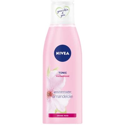 NIVEA Essentials Tonico tonificante lenitivo per il viso Toner per la pulizia del viso per pelli secche e sensibili Olio di mandorle e idramina 200 ml NIVEA Essentials Tonico tonificante lenitivo per il viso Toner per la pulizia del viso per pelli secche e sensibili Olio di mandorle e idramina 200 ml
