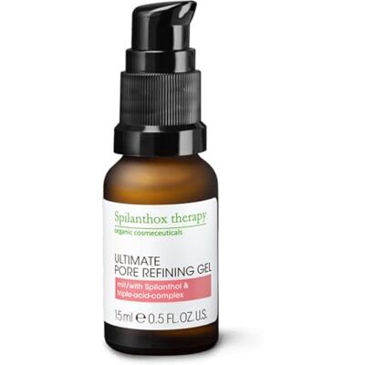 Spilanthox therapy Ultimate Pore Refining Gel trattamento viso minimizza i pori e riduce le impurità della pelle pulizia del viso con complesso di 4 acidi e acido ialuronico vegan 15ml Spilanthox therapy Ultimate Pore Refining Gel trattamento viso minimizza i pori e riduce le impurità della pelle pulizia del viso con complesso di 4 acidi e acido ialuronico vegan 15ml
