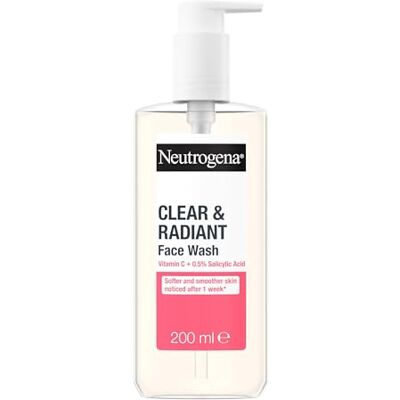 Neutrogena Detergente viso rinfrescante trasparente con pompelmo rosa e vitamina C, 200 ml bianco, la confezione può variare Neutrogena Detergente viso rinfrescante trasparente con pompelmo rosa e vitamina C, 200 ml bianco, la confezione può variare