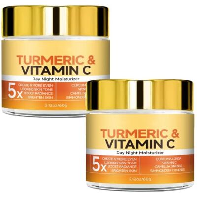 Generic Crema viso alla curcuma e vitamina C, idratante anti-età, rassodante e tonificante, formula illuminante e levigante per tutti i tipi di pelle Generic Crema viso alla curcuma e vitamina C, idratante anti-età, rassodante e tonificante, formula illuminante e levigante per tutti i tipi di pelle