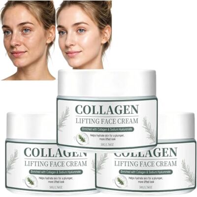 Generic Collagen Lifting Face Cream,Anti-Aging Moisturizer with Hyaluronic Acid,Skin Tone Evening Brightening paste,Plumps Dry Dull Skin Generic Collagen Lifting Face Cream,Anti-Aging Moisturizer with Hyaluronic Acid,Skin Tone Evening Brightening paste,Plumps Dry Dull Skin