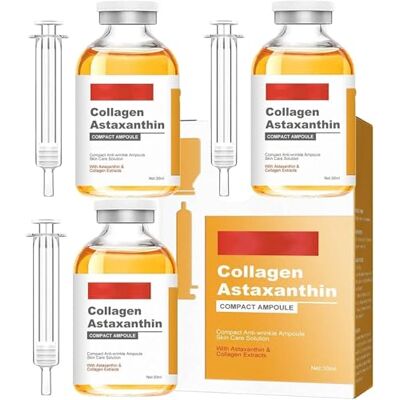 Generic Siero viso al collagene, fiala lifting al collagene e astaxantina, riduce le rughe sottili e le macchie scure, idratante, antirughe, rassodante, per una pelle dall'aspetto liscio 40 ml Generic Siero viso al collagene, fiala lifting al collagene e astaxantina, riduce le rughe sottili e le macchie scure, idratante, antirughe, rassodante, per una pelle dall'aspetto liscio 40 ml
