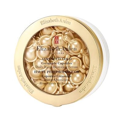 Elizabeth Arden Advanced Gold Ceramide Capsule Siero Anti-invecchiamento Siero per il viso quotidiano Rinnovatore giovanile, siero antirughe e anti-invecchiamento per una pelle più soda Elizabeth Arden Advanced Gold Ceramide Capsule Siero Anti-invecchiamento Siero per il viso quotidiano Rinnovatore giovanile, siero antirughe e anti-invecchiamento per una pelle più soda