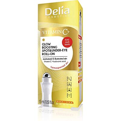 Delia Cosmetics Roll On Eye Roll On con vitamina C Un aspetto radioso, idratato, giovane tutti i tipi di pelle Acido ialuronico e vitamina C Anti invecchiamento 15 ml Delia Cosmetics Roll On Eye Roll On con vitamina C Un aspetto radioso, idratato, giovane tutti i tipi di pelle Acido ialuronico e vitamina C Anti invecchiamento 15 ml