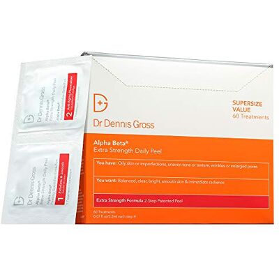 Dr Dennis Gross Dr. Dennis Gross Alpha Beta Daily Peel Extra Strength Formula Packettes, confezione da 1 (60 x 2,2 ml) Dr Dennis Gross Dr. Dennis Gross Alpha Beta Daily Peel Extra Strength Formula Packettes, confezione da 1 (60 x 2,2 ml)