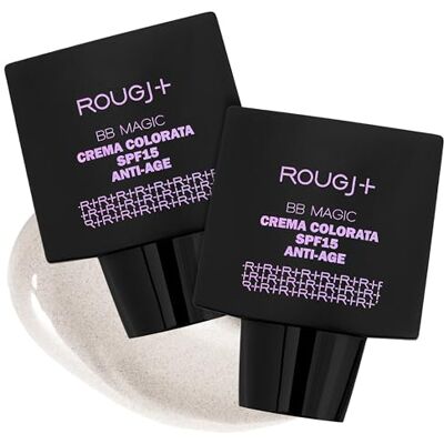 Rougj BB Magic SPF 15 Pelli Più Mature Crema Colorata Anti Rughe Con Acido Ialuronico Doppio Peso Molecolare Uniforma Il Tono Idrata Rimpolpa Dona Luminosità 2 X 25 ml Made In Italy Rougj BB Magic SPF 15 Pelli Più Mature Crema Colorata Anti Rughe Con Acido Ialuronico Doppio Peso Molecolare Uniforma Il Tono Idrata Rimpolpa Dona Luminosità 2 X 25 ml Made In Italy