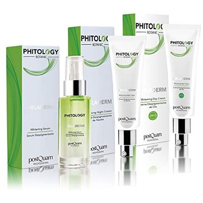 POSTQUAM Phitology Kit Antimacchia Viso – Crema Giorno + Crema Notte + Siero Schiarente – Trattamento Completo per Macchie Scure e Discromie POSTQUAM Phitology Kit Antimacchia Viso – Crema Giorno + Crema Notte + Siero Schiarente – Trattamento Completo per Macchie Scure e Discromie