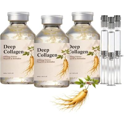 Generic Siero intensivo Deep Collagen Ginseng, siero lifting anti-età con peptidi di collagene, siero anti-età coreano, riduce linee sottili e rughe Generic Siero intensivo Deep Collagen Ginseng, siero lifting anti-età con peptidi di collagene, siero anti-età coreano, riduce linee sottili e rughe