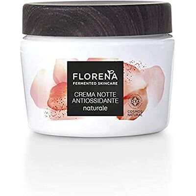 Florena Fermented Skincare Crema notte antiossidante naturale, Crema viso portulaca, lactobacillus e olio di oliva bio fermentati, Crema donna vegan antiossidante, 50 ml Florena Fermented Skincare Crema notte antiossidante naturale, Crema viso portulaca, lactobacillus e olio di oliva bio fermentati, Crema donna vegan antiossidante, 50 ml