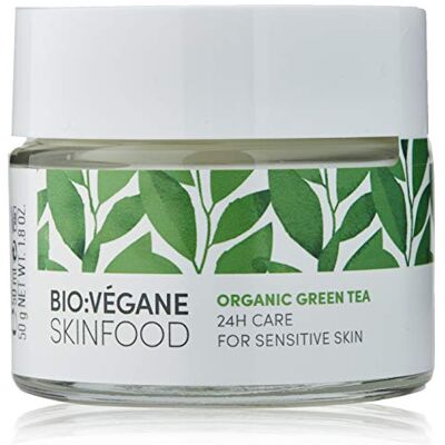 BIO + SKINFOOD Tè verde biologico, 24 ore, cura per pelli sensibili, vegano, certificato NATRUE, cosmetico naturale per pelli sensibili, confezione da 1 (1 x 50 ml) BIO + SKINFOOD Tè verde biologico, 24 ore, cura per pelli sensibili, vegano, certificato NATRUE, cosmetico naturale per pelli sensibili, confezione da 1 (1 x 50 ml)