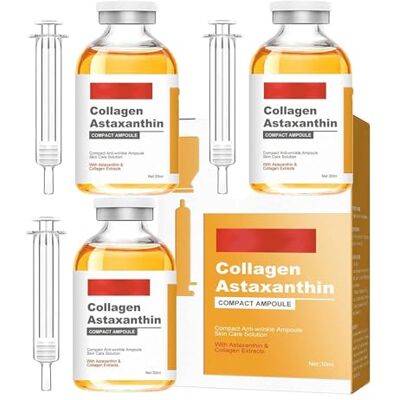 Generic Siero viso al collagene e astaxantina, fiala lifting al collagene e astaxantina Siero antirughe, rassodante e illuminante, riduce linee sottili e macchie scure Generic Siero viso al collagene e astaxantina, fiala lifting al collagene e astaxantina Siero antirughe, rassodante e illuminante, riduce linee sottili e macchie scure