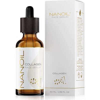 NANOIL Siero viso al collagen Collagen Face Serum 50ml siero levigante, rimpolpante e ringiovanente ricco di collagene NANOIL Siero viso al collagen Collagen Face Serum 50ml siero levigante, rimpolpante e ringiovanente ricco di collagene