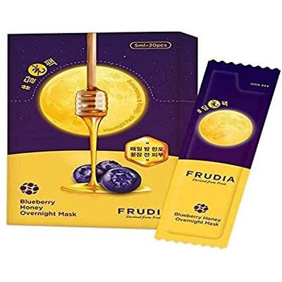 Frudia Maschera Notturna di Miele di Mirtillo - Maschera per Pelle Sensibile Frudia Maschera Notturna di Miele di Mirtillo - Maschera per Pelle Sensibile