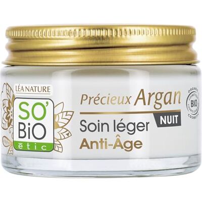 BIO + LÉA NATURE SO Bio Etic Cura leggera anti-invecchiamento Notte Prezioso Argan Liscio & Raffermit Olio di Argan Bio Acido Ialuronico 99% di origine naturale Made in France 50 ml BIO + LÉA NATURE SO Bio Etic Cura leggera anti-invecchiamento Notte Prezioso Argan Liscio & Raffermit Olio di Argan Bio Acido Ialuronico 99% di origine naturale Made in France 50 ml