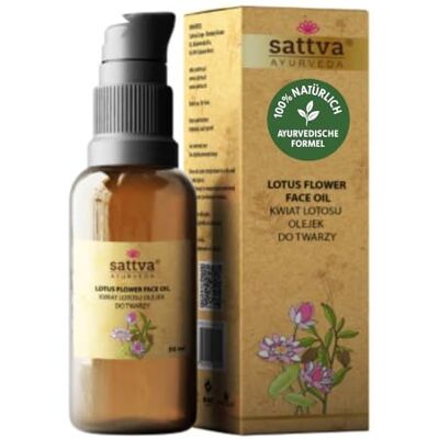 Sattva Ayurveda Olio per il viso di loto, olio di bellezza leggero con fiori di loto, olio di jojoba, mandorle e semi d'uva, idratante, pelle liscia e bagliore naturale, cura del viso ayurvedico, 50 Sattva Ayurveda Olio per il viso di loto, olio di bellezza leggero con fiori di loto, olio di jojoba, mandorle e semi d'uva, idratante, pelle liscia e bagliore naturale, cura del viso ayurvedico, 50