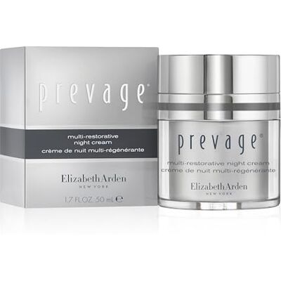 Elizabeth Arden PREVAGE Crema Viso Notte Multiripristina con Idebenone e Complesso Bioritmo Recupero Idratante per una Pelle Più Morbida e Soda, 50 ml Elizabeth Arden PREVAGE Crema Viso Notte Multiripristina con Idebenone e Complesso Bioritmo Recupero Idratante per una Pelle Più Morbida e Soda, 50 ml