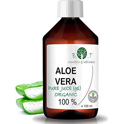 B.O.T cosmetic & wellness BIO Aloe Vera Pure Liquid: Produzione di cosmetici per la casa. Cura della pelle e dei capelli. 6x + Idratante. Anti-età, Dopobarba. Dopo la rasatura. Trattamento naturale della pelle 100 ml B.O.T cosmetic & wellness BIO Aloe Vera Pure Liquid: Produzione di cosmetici per la casa. Cura della pelle e dei capelli. 6x + Idratante. Anti-età, Dopobarba. Dopo la rasatura. Trattamento naturale della pelle 100 ml