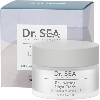 DR. SEA Crema Notte Rivitalizzante con Magnesio & Vitamine A, E Anti-Rughe, Idratazione Intensa & Lenitiva Pelli Stanche & Stressate 50 ml DR. SEA Crema Notte Rivitalizzante con Magnesio & Vitamine A, E Anti-Rughe, Idratazione Intensa & Lenitiva Pelli Stanche & Stressate 50 ml
