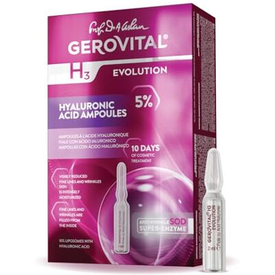 GEROVITAL H3 Evolution Fiale Viso Acido Ialuronico Puro 5% Antirughe GEROVITAL H3 Evolution Fiale Viso Acido Ialuronico Puro 5% Antirughe