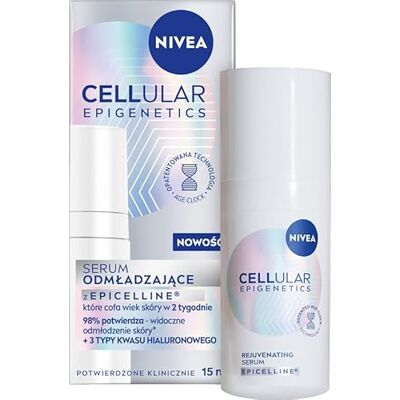 NIVEA CELLULAR Epigenetics Siero viso antirughe, antirughe, con acido ialuronico, 15 ml NIVEA CELLULAR Epigenetics Siero viso antirughe, antirughe, con acido ialuronico, 15 ml