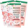 Garnier SkinActive Maschera Occhi Riparatrice 1/2 Milione di Frazioni di Probiotici Per Tutti i Tipi di Pelle Minimizza Rughe Sottili in Tessuto Biodegradabile 3 Confezioni da 1 Applicazione