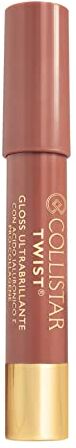 Collistar Twist Gloss Ultrabrillante, n. 202 Nudo, Gloss labbra idratante rimpolpante e luminoso, Con Acido Ialuronico e Pro-Collagene, Formato stick, 2,5 g