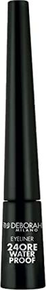 DEBORAH Milano Eyeliner 24 Ore Waterproof a Lunga Tenuta e No Transfer, Dona un Finish Brillante e Ultra-Precisione agli Occhi, Nero, 2.9 gr, Pastello