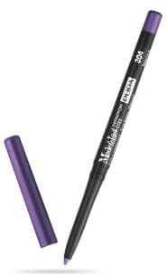 Pupa Matita Occhi Waterproof Made to Last Definition Eyes Pencil (Colore 304 Shiny Violet) Tenuta estrema, Stilo automatica, Mina retraibile, Temperino incluso Formato 0,35 g