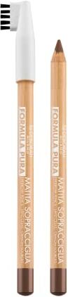 Deborah Milano Matita Sopracciglia Formula Pura, 02 Medium Brown, Vegan, ad Alta Tollerabilità e a Lunga Tenuta, Dona un Finish Naturale e Intenso, 1.2 gr