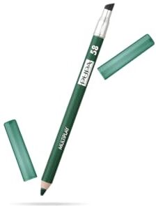 Pupa Matita Occhi Multiplay Plastic Green Triplo Uso Eyeliner, Ombretto e Kajal Adatta per Occhi sensibili e Lenti a contatto (Colore 58 Plastic Green) Formato 1,2 g