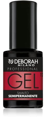 DEBORAH Milano Professional Smalto Gel Semipermanente N.12 Rosso Corallo, Effetto Plumping a Lunga Durata, Dona Unghie Intense e Brillanti, 4.5 ml