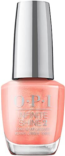 Wella OPI Infinite Shine, Smalto per Unghie a Lunga Durata, Me, myself and OPI Spring Collection, Data Peach, Rosa Aranciato, 15ml