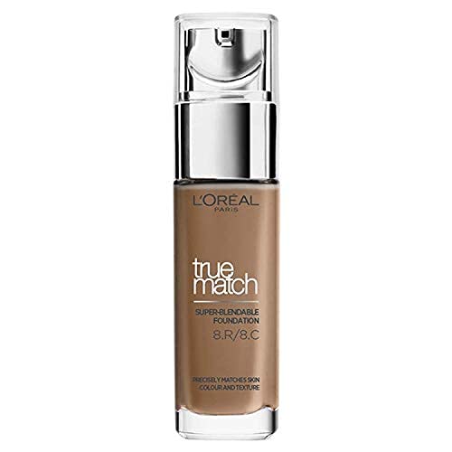 L'Oreal L'Oréal Paris Accord Parfait Base De Maquillaje Acabado Natural Tono De Piel Bronceado 8R Noisette 30 Ml