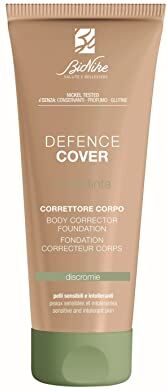 BioNike Defence Cover Fondotinta Correttore Discromie Corpo SPF 15, No-transfer e Waterproof, Contrasta Macchie e Inestetismi della Pelle, Effetto Ultra-coprente a Lunga Durata, 75 ml