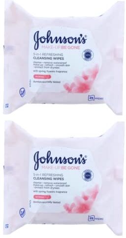 Johnson & Johnson Johnson's Face Care Make Up Be Gone Salviette rinfrescanti – Confezione da 2