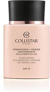 Collistar 2 in 1 Fondotinta + Primer ad azione Uniformante SPF 15 n. 3 Sabbia   Texture cremosa   Alta coprenza   Per tutti i tipi di pelle   35 ml