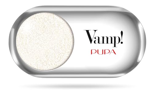 Pupa Ombretto Vamp! Top Coat 200 Sparkling Platinum Ombretto Colore puro, alta Pigmentazione, Multi-Effetto (disponibile in 54 Varianti Colore e 6 diversi Finish)