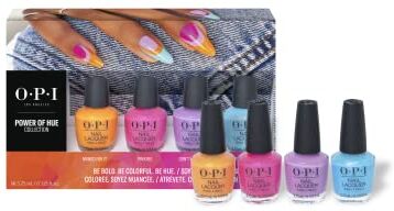 Wella OPI Nail Lacquer, Smalto per Unghie, Power of Hue Summer Collection, Kit 4 Mini Nail Lacquer, 4 x 3,75ml