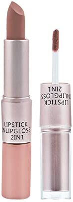 Generic Labbro durevole che ha un effetto lucido rossetto lungo nudo liquido velluto labbro lunga smalto 2 in 1 doppio labbro Silky Lasur Mcf204