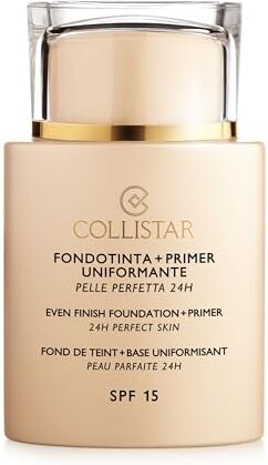 Collistar Fondotinta + Primer Uniformante SPF 15 n. 2 Cameo   Fondotinta 2 in 1   Texture cremosa ad azione uniformante   Alta coprenza   Per tutti i tipi di pelle   35 ml